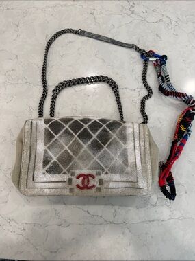 Chanel Tromp L’Oeil Canvas Graffiti Art School oh my boy bag
